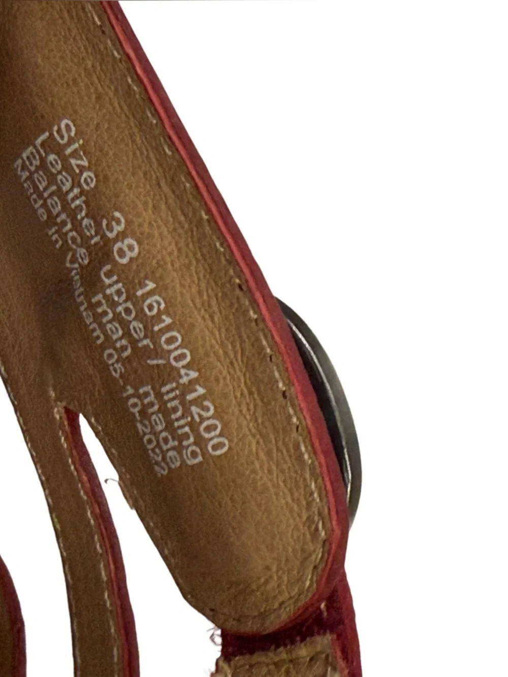 Dansko Ana Strappy Wedge Sandals Red Leather Size 38 (US 7.5-8)